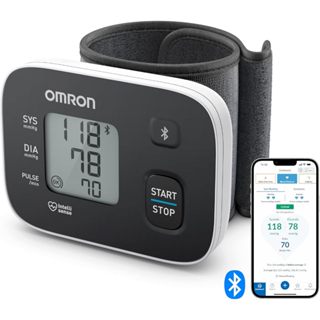 OMRON Monitor de Pressão Arterial de Pulso Bluetooth HEM-6161T2/ Evolução do HEM-6181 em Oferta na Shopee