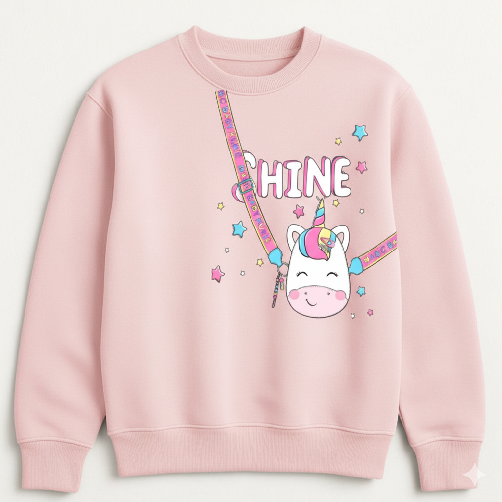 Moletom Feminino Infantil Super Confortável Ideal para o Dia a Dia e Passeios