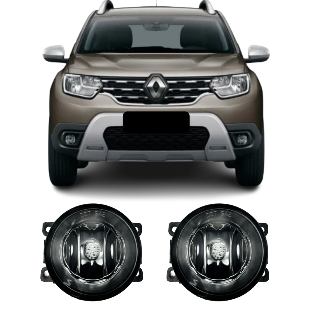 Par Farol De Milha Neblina Renault Duster 2012 2013 2014 2015 2016 2017 2018 2019 em Oferta na Shopee