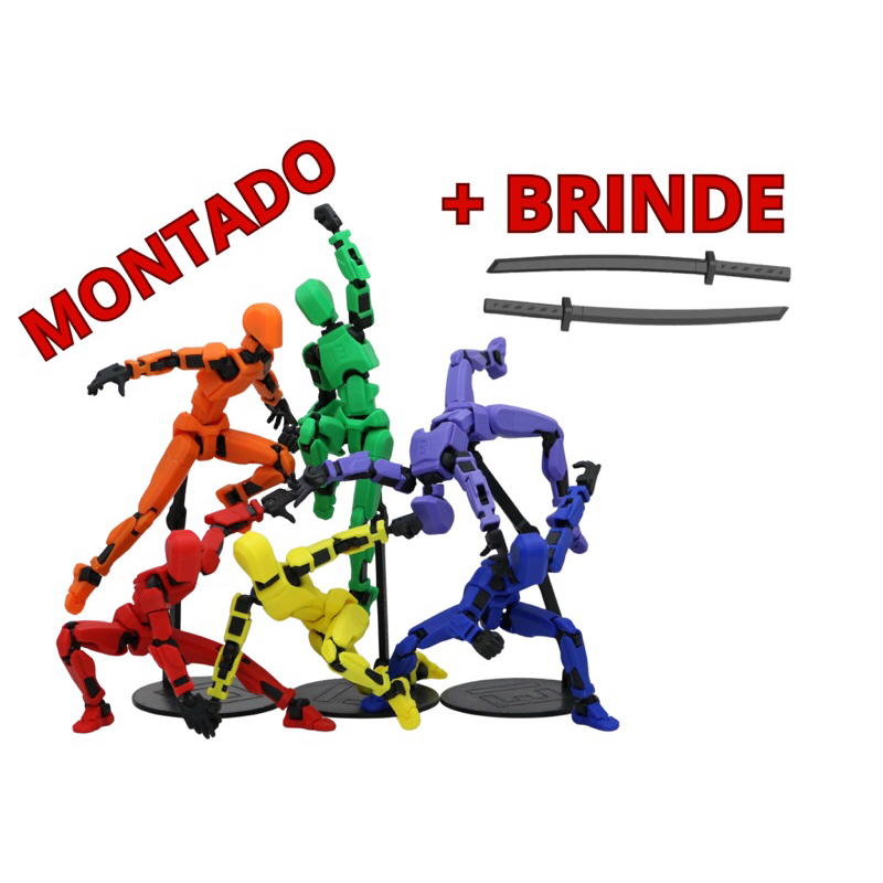 boneco  robo dummy 13 - brinquedo totalmente articulado em Oferta na Shopee