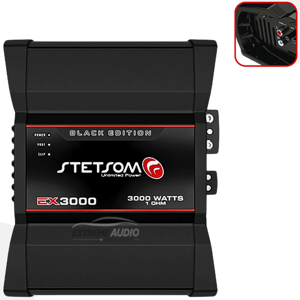 Modulo Amplificador Stetsom Ex-3000 Black Class D Digital