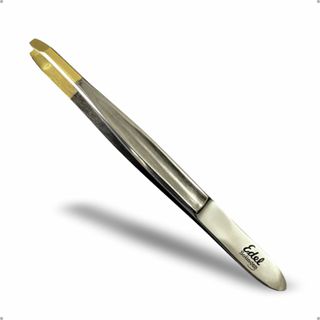 Pinça Para Sobrancelha Depilação Canelada Ponta Reta Estreita Inox 9cm Edel Solingen 2341.303 Profissional em Oferta na Shopee