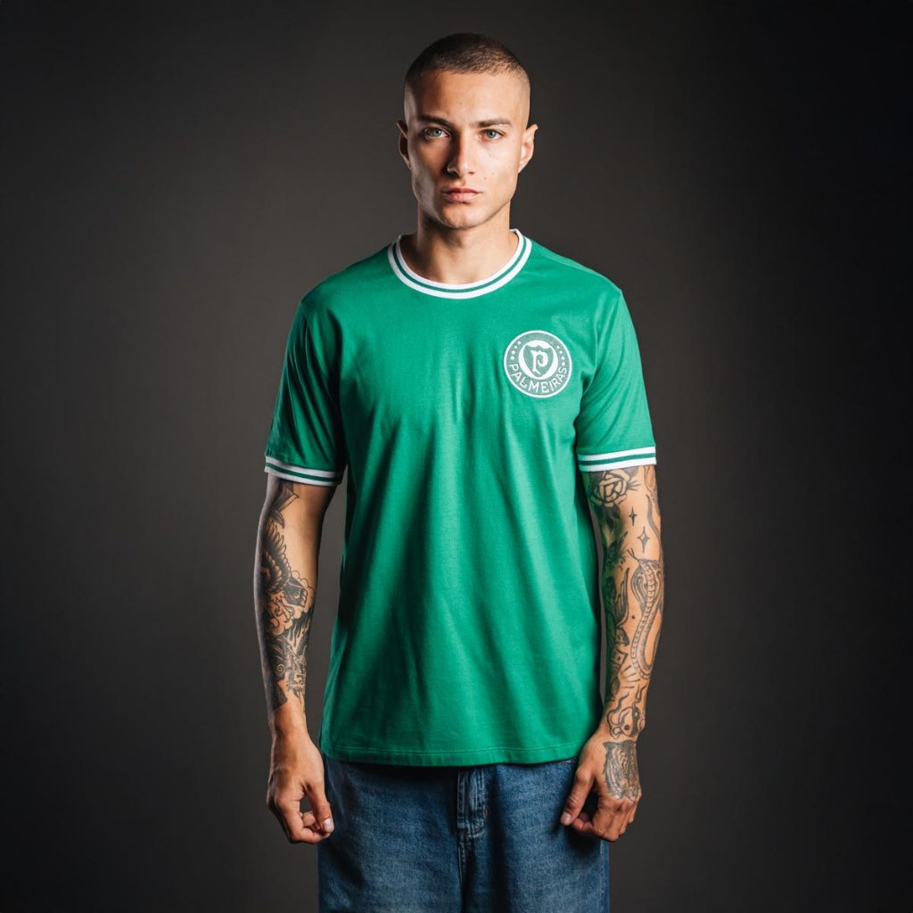 Camisa Palmeiras Retrô 1973 Campeão Verde Masculina Oficial em Oferta na Shopee