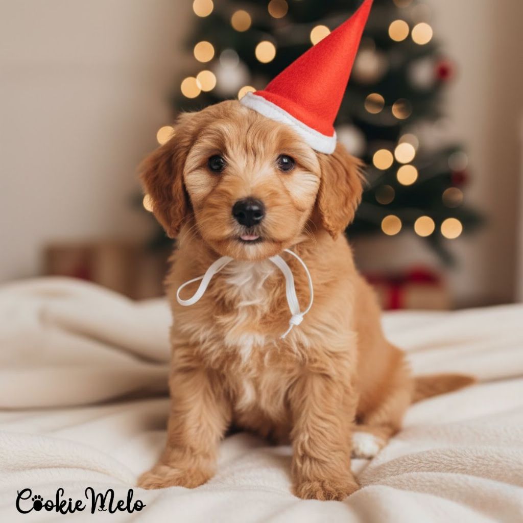 Touca Gorro De Natal Pet Papai Noel Para Gato Cachorro Bordada Divertida Ensaio de Fotos