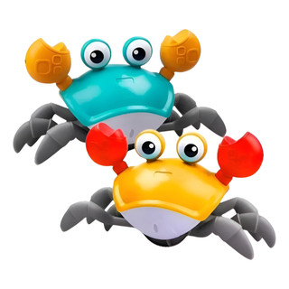 Caranguejo Brinquedo Fujão Som Luz E Movimento Musical Interarivo Crianças Pequenas Dançarino