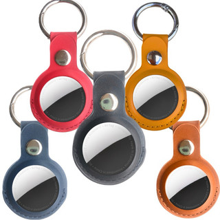 Chaveiro Case Capa Capinha Protetora Couro Ecológico PU Compatível com Rastreador Tracker Apple Airtag