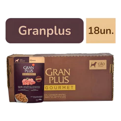Ração Úmida Gran Plus Sachê Para Cães Caixa Com 18 Unidades 100G - Diversos Sabores