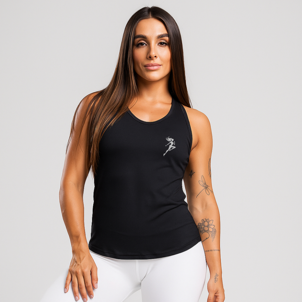 Regata Feminina Dry Fit Lacorre Academia Treino Gym Caminhada Corrida Fitness Yoga LANÇAMENTO 2025 ENVIO IMEDIATO FULL