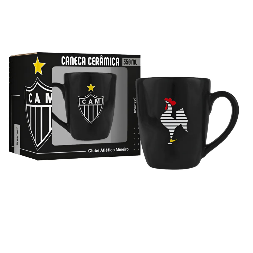CANECA CERAMICA PRIME TIMES 350ML - ATLÉTICO