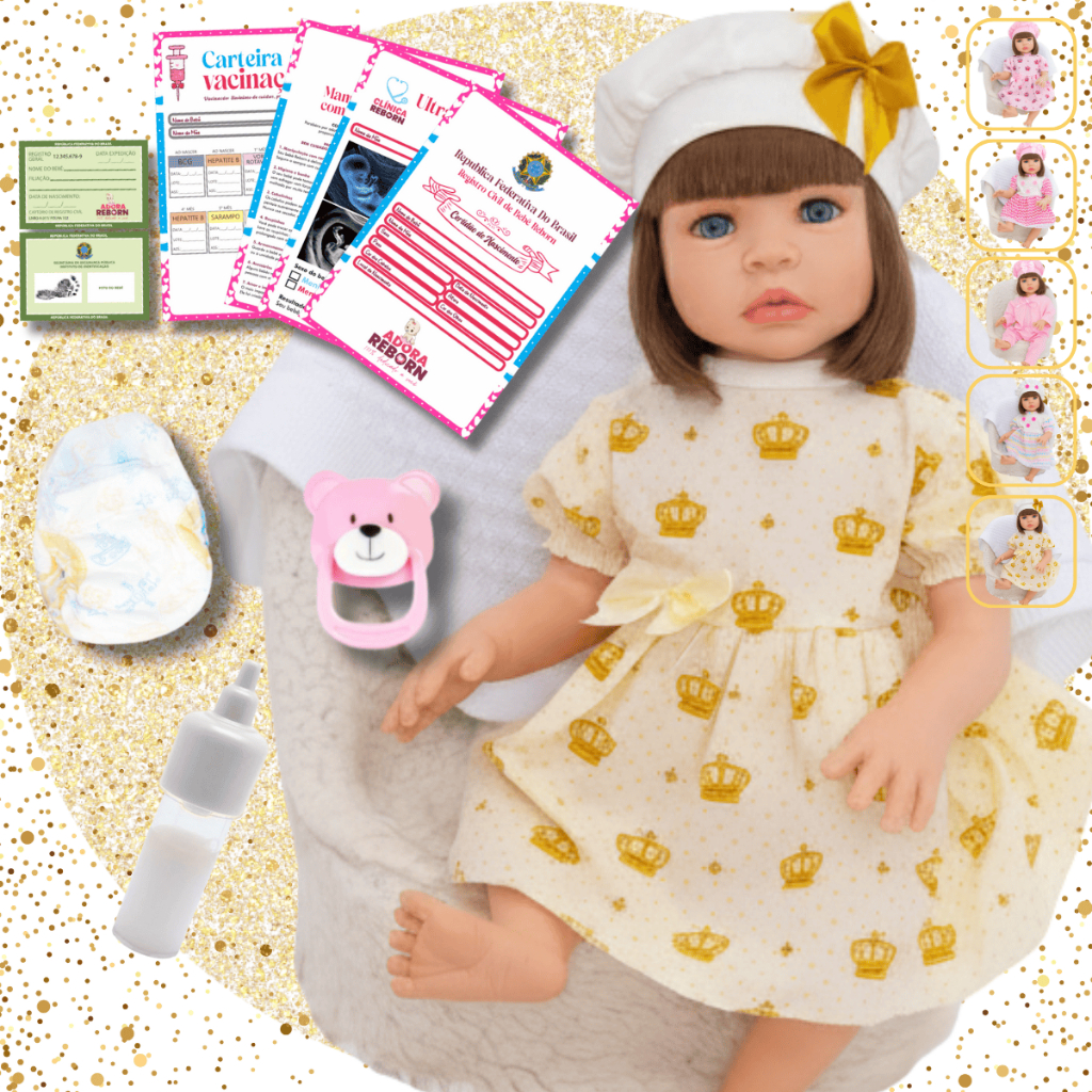 Boneca Bebê Reborn Original Realista de Silicone Menina Pode Dar Banho Envio Imediato em Oferta na Shopee