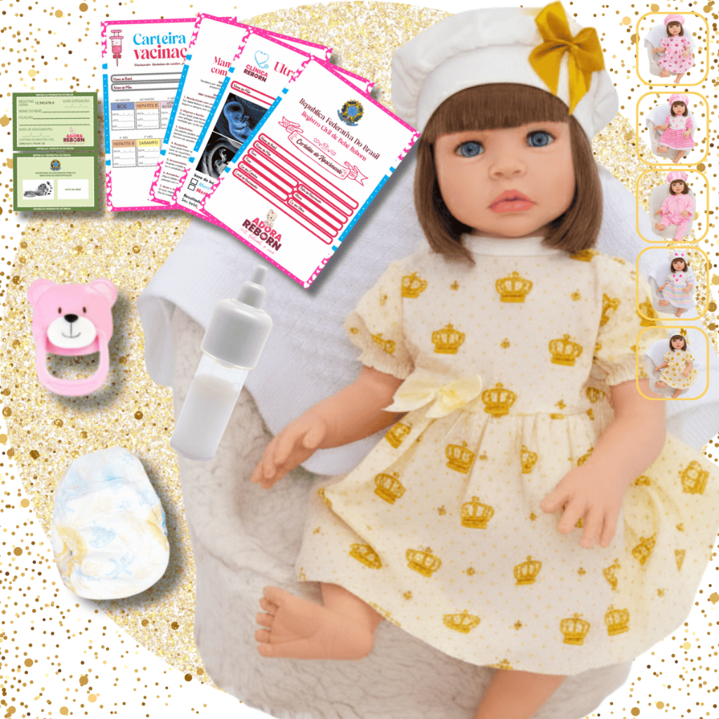 Boneca Bebê Reborn Realista 100% Silicone Menina Original Pode dar Banho em Oferta na Shopee