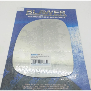 Lente Retrovisor Metalizada Direito (Refil) 211D Blawer - Chevrolet S10, Blazer