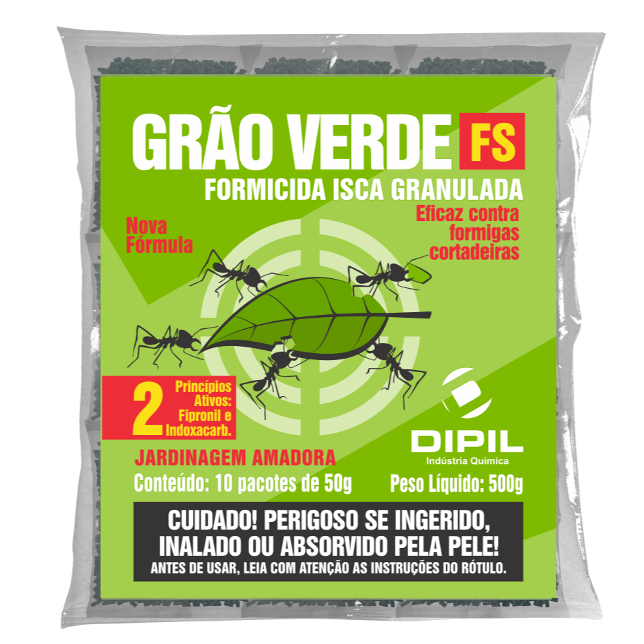 Grão Verde Isca Granulada Formiga Cortadeira - até 2 pacotes