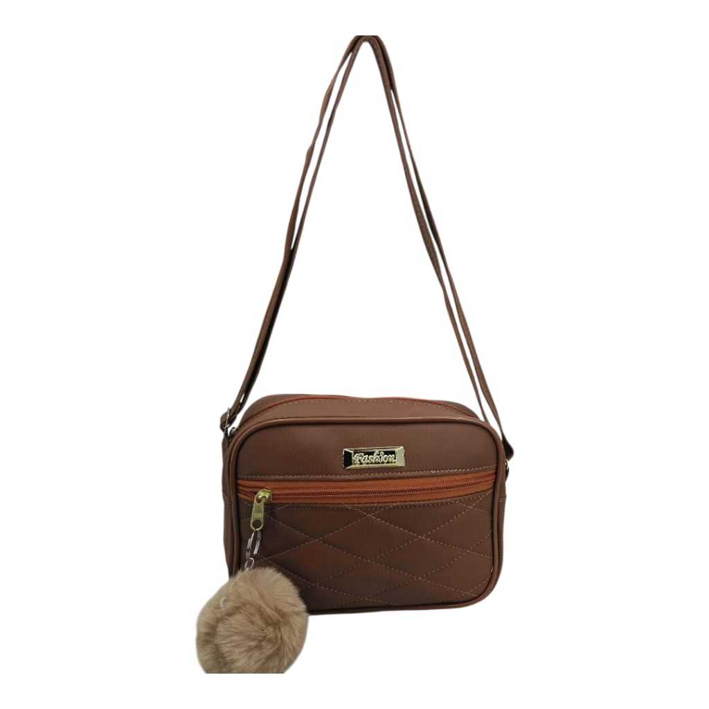 Bolsa Feminina Transversal Elegante com( Pompom de brinde qualquer cor )  | Moda Casual e Moderna em Oferta na Shopee