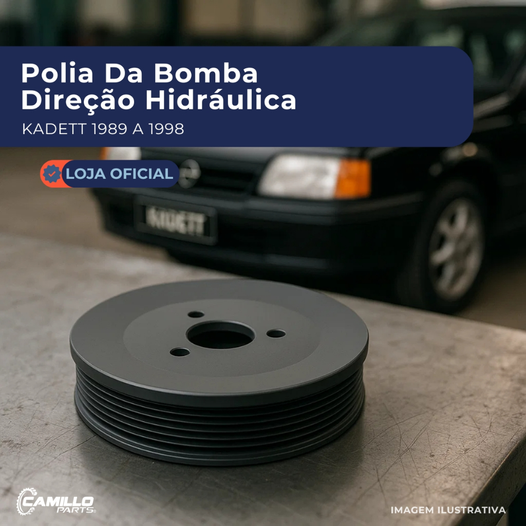 Polia Bomba Direção Hidráulica Kadett Ipanema Monza S10 1989 1999 Alta Resistência