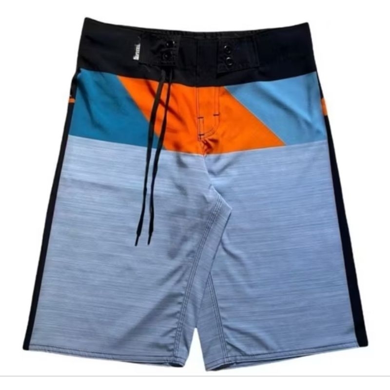 Bermuda Surf Masculina Estampada Tactél Com Elastano Praia , Verão , Piscina , Multicolorido