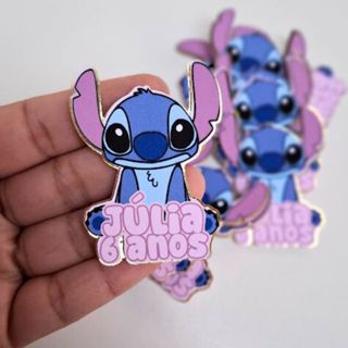 APLIQUE STITCH COM NOME EM 3D / STITCH MENINA E MENINO / PRODUZIMOS QUALQUER TEMA em Oferta na Shopee