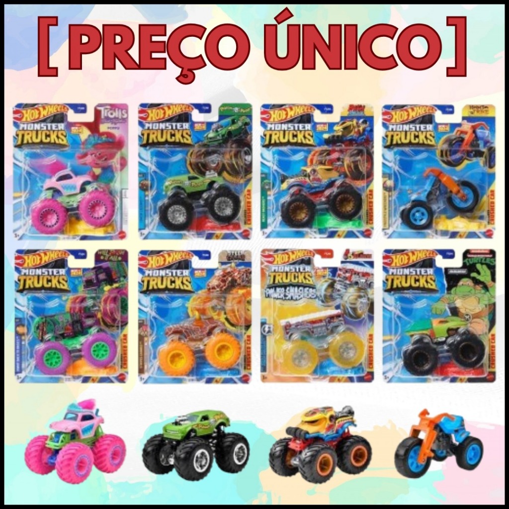 Carrinho Hot Wheels Monster Trucks Original Mattel