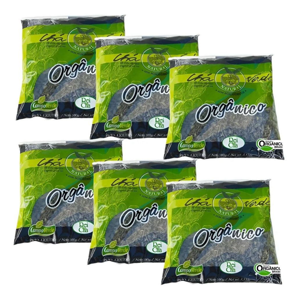 Chá Verde Orgânico Natural em Pó