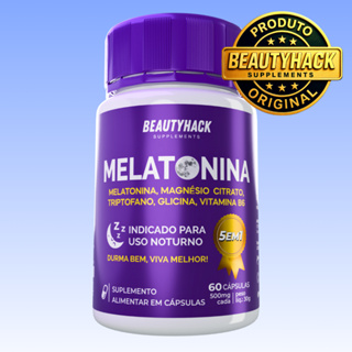 Melatonina 5 em 1 com Magnésio, Triptofano, Glicina, Vitamina B6 - 60 cápsulas - Envio Imediato em Oferta na Shopee