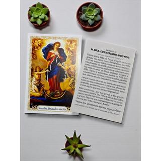 100 Santinho Folheto Oração Nossa Senhora Desatadora dos Nós