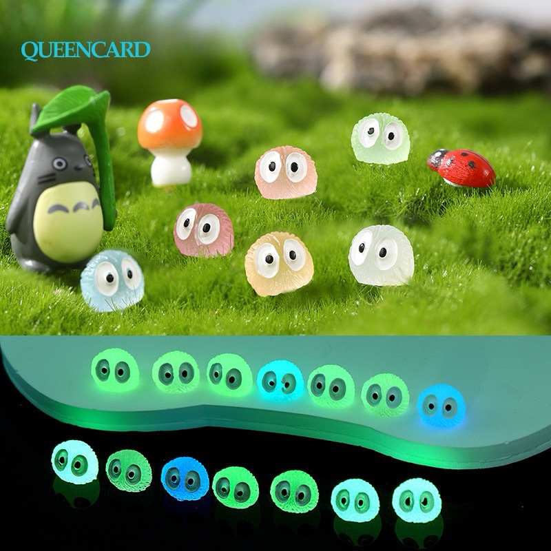 Pequenos Briquetes Elfos Jardim Miniaturas Acesórios Floresta Luminosa Resina Micro Landscape Para Gnomos Exterior Grama
