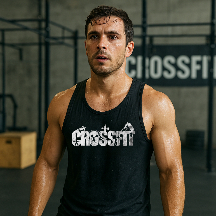 Camiseta Masculina Regata Feminina Estampa Crossfit Blusa Unissex Musculação Academia Lançamento
