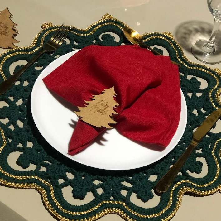 Pinheiro Natal Porta Guardanapos Feliz Natal Decoração de Mesa de Natal E Mesa Posta Árvore MDF Natalino