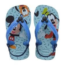 Chinelo Havaianas Baby Disney Classics Mickey e Pateta azul