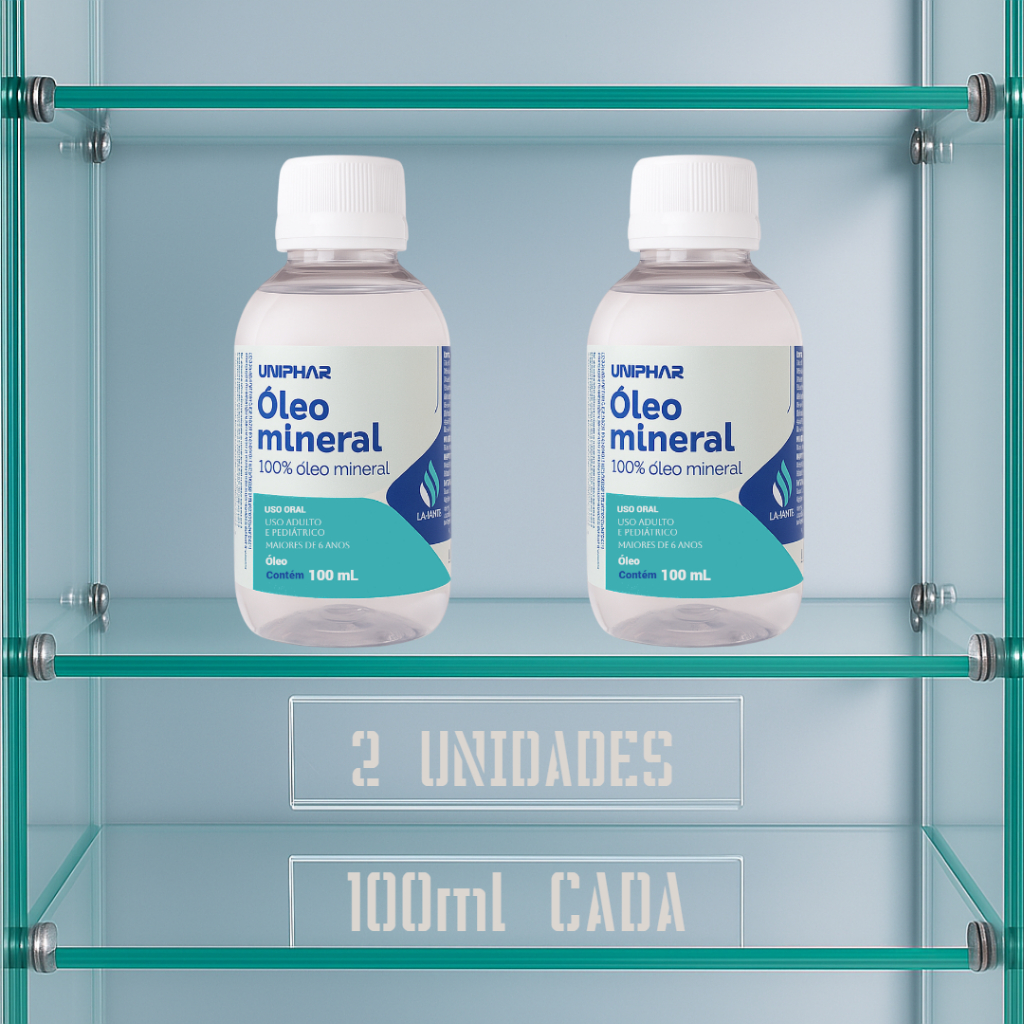 Kit Óleo Mineral Uniphar com 2 ou 3 unidades– Puro e Suave - 100ml cada — imagem 2 de 2