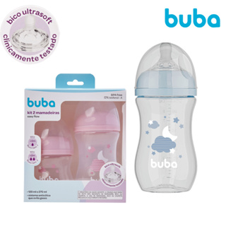 Mamadeira Buba Easy Flow 270 E  330 E 120 ml Anticólica Bico Silicone Pétala em Oferta na Shopee