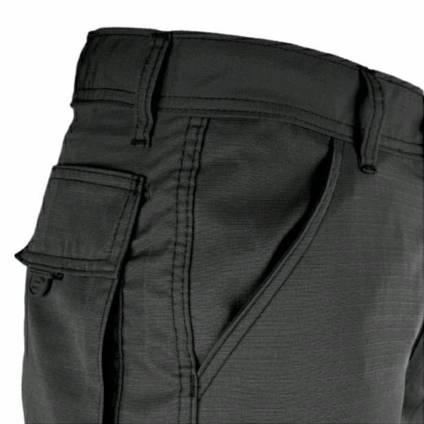 CALÇA TÁTICA MILITAR PRETA FOX BOY REFORÇADA POLY RIP STOP CARGO PESCA TRILHA