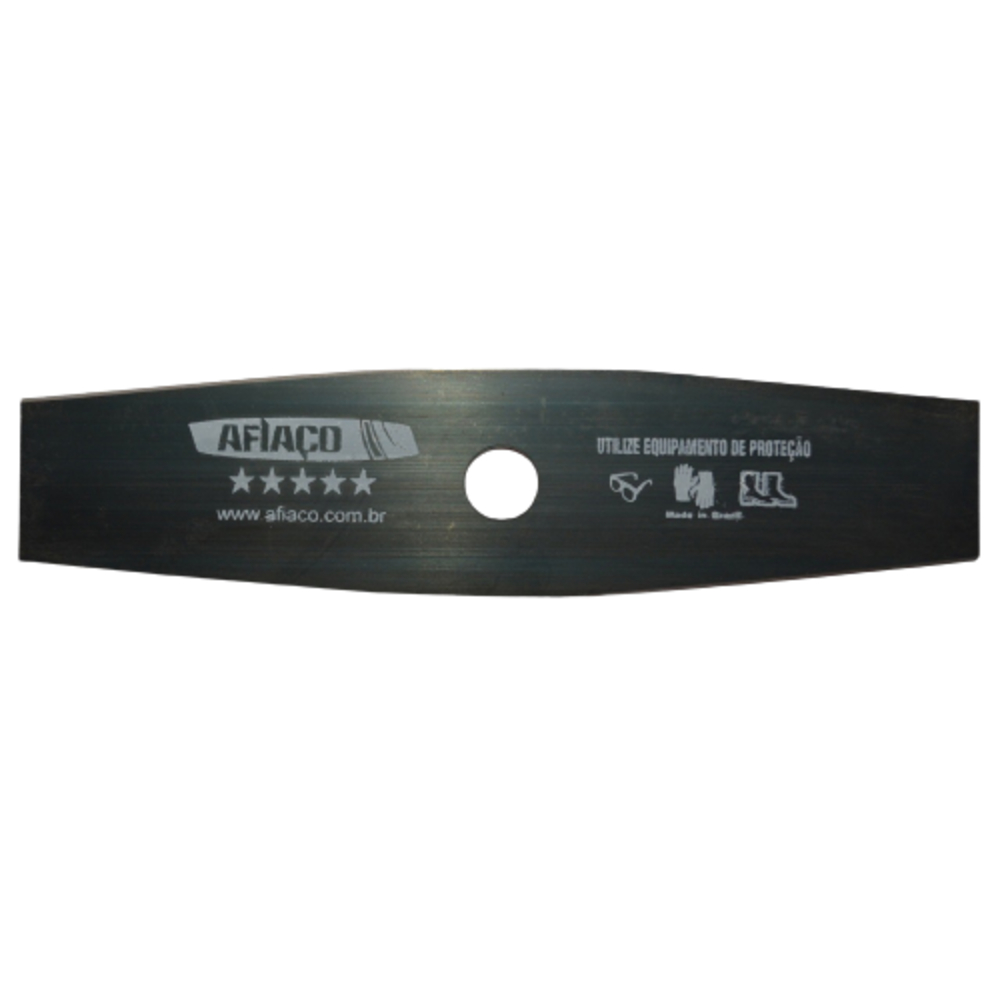Lamina Para Roçadeira Reforçada 2 Pontas 2,7mm x 350mm X Furo 1" (25,4mm)