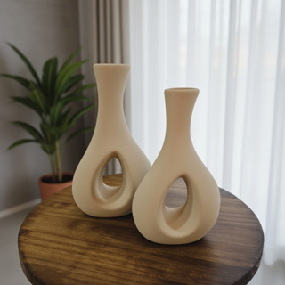 Enfeite Rack Sala Dupla de Vasos Decorativos Vaso de Cerâmica em Oferta na Shopee