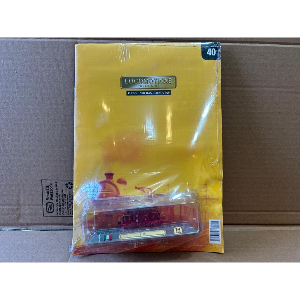 Miniatura Trem 1:160 E. 550 nº40 Locomotivas do Mundo O Fascínio das Ferrovias