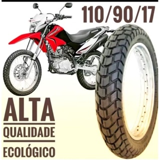 Pneu moto Bros Traseiro 110/90/17 ecológico em Oferta na Shopee