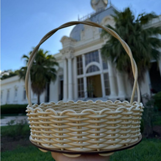 Kit 3 Cestas Fraldeiras Tecidas em Sintético 20 cm Para Decoração/Presente/Festa - Cores Variadas em Oferta na Shopee