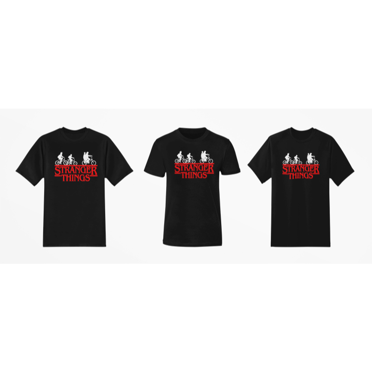 Camiseta Stranger Things Série Seriado Monstros camisas 100% Algodão