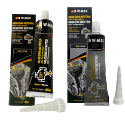 Silicone Alta temperatura Cinza Preto Wurth Cola Motor e Junta 85g Resistente até 315º