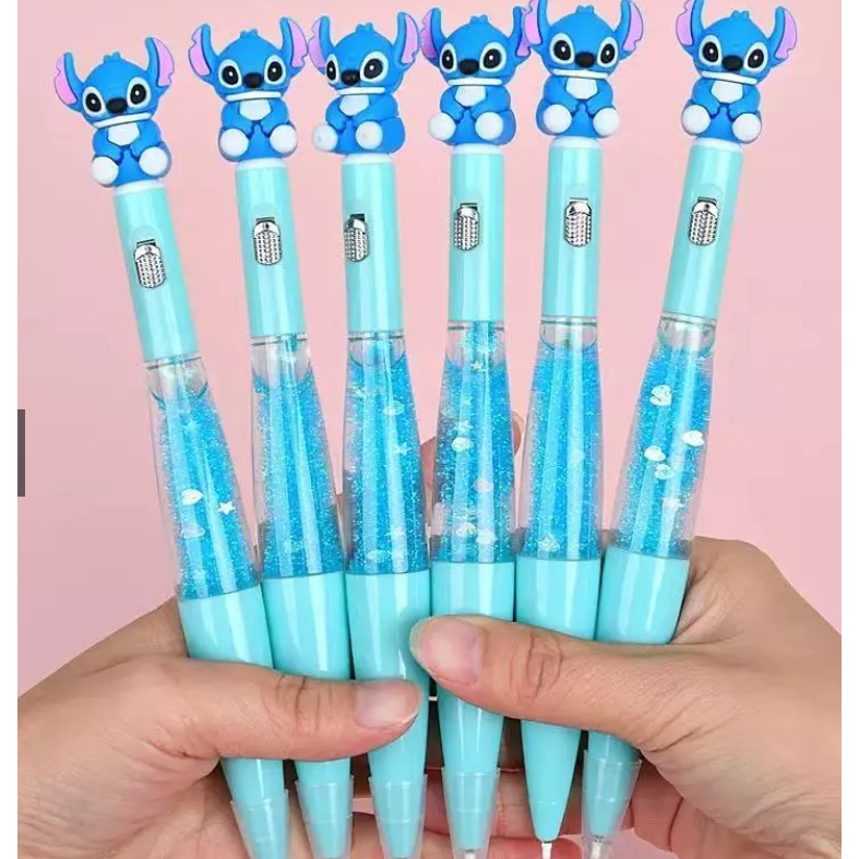 MEGA Kit de 10/15/30 peças de Canetas Gel ( SEM LED ) areia movediça com Tema Stitch em Oferta na Shopee