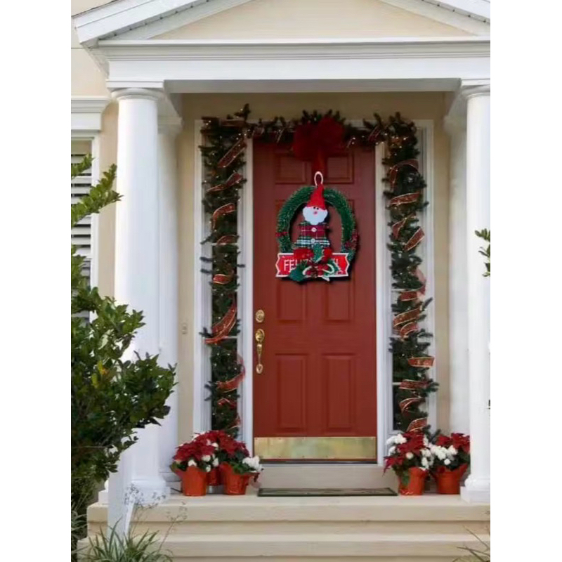 GUIRLANDA NATAL | TAM.: 22x22CM | DECORAÇÃO NATALINA | ENFEITE DE PORTA | NATAL | ÁRVORE DE NATAL | PAPAI NOEL ANO NOVO