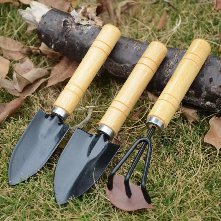 Kit Ferramentas Jardim e Horta – Conjunto 3 Peças de Jardinagem