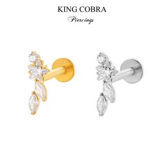 Piercing Estrela com Zircônia Labret Aço Cirúrgico| Helix, Tragus, Conch, Nariz, Boca-Medusa e Outros KB509 -1 unidade em Oferta na Shopee