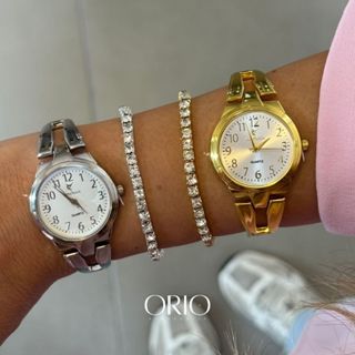 Relógio Potenzia  À prova d'água Bateria 377 Moda blogueira Redondo Elegante Minimalista Presente em Oferta na Shopee