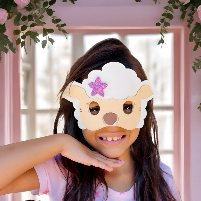 KIT MÁSCARA OVELHA PARA IGREJA, PÁSCOA, DECORAÇÃO, LEMBRANCINHAS