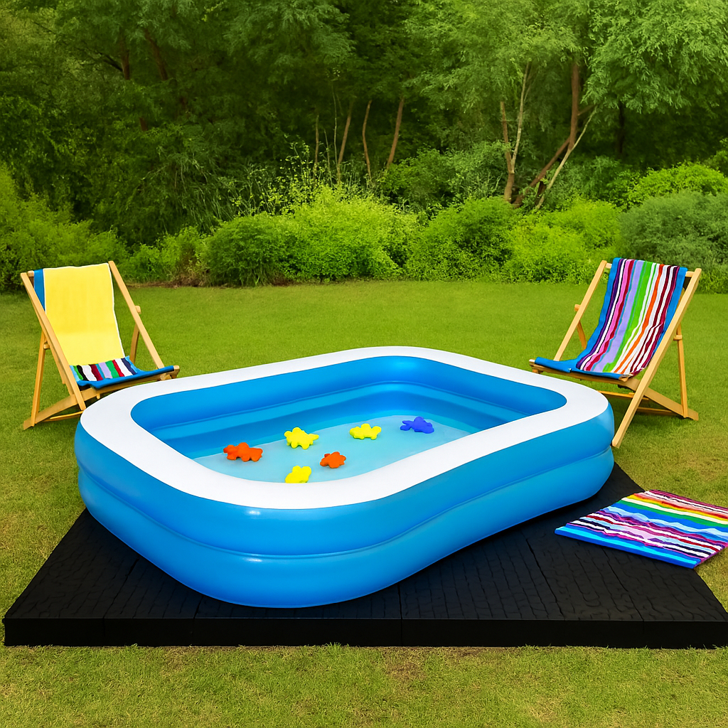 Piscina Inflavel Retangular Grande 778 Litros Facil Montagem Area Lazer Familia
