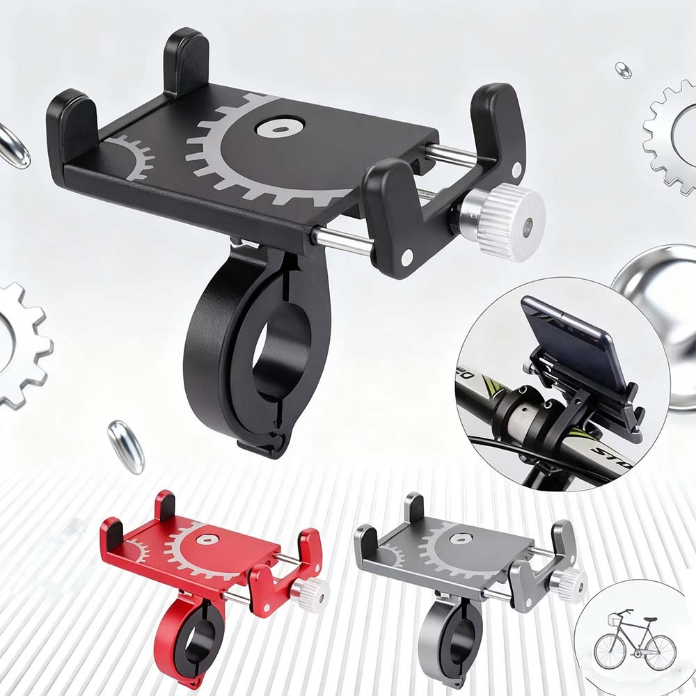 Suporte para Celular GPS Moto Bicicleta em Aluminio Firme Resistente, Acessório Bike Moto Durável