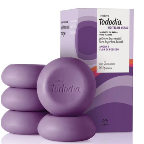 Sabonete Tododia Amora E Flor De Pêssego 5x90g - Natura