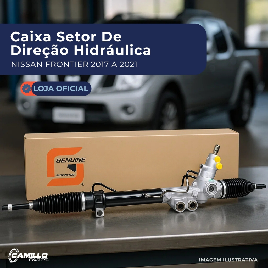 Caixa de Direção Hidráulica Nissan Frontier 2017 a 2021 Nova Original Completa