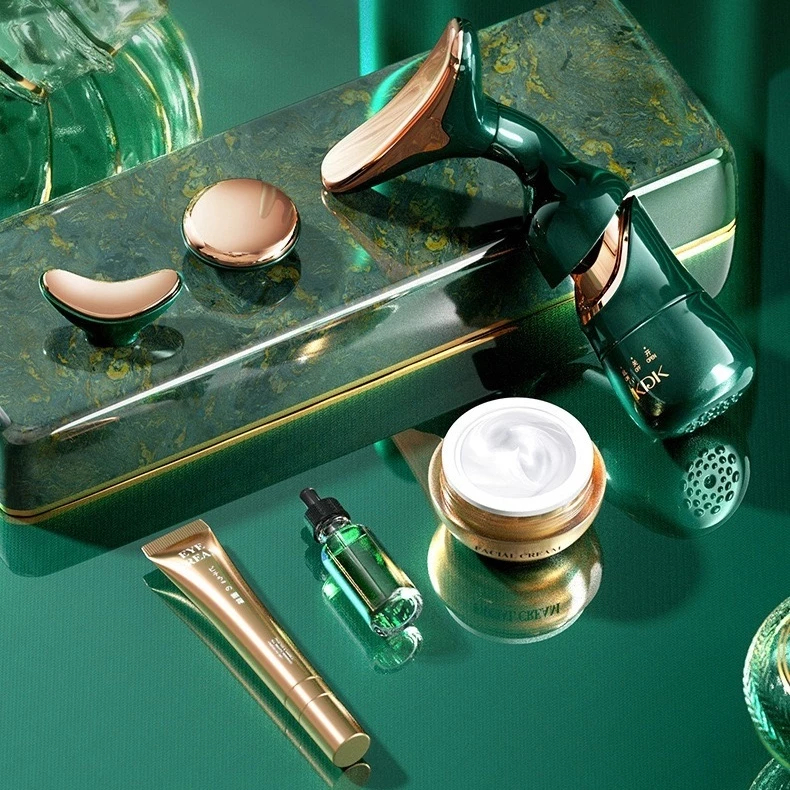 Massageador Facial 3 em 1 Profissional - Antienvelhecimento, Drenagem Linfática e Firmador N7 em Oferta na Shopee